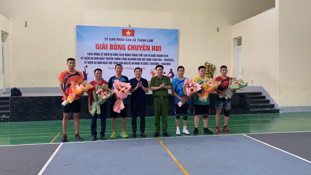 Xã Thanh Lâm: Tổ chức Giải Bóng chuyền hơi xã năm 2025